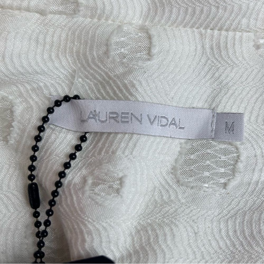 Lauren Vidal white coat sz M - Picture 2 of 7